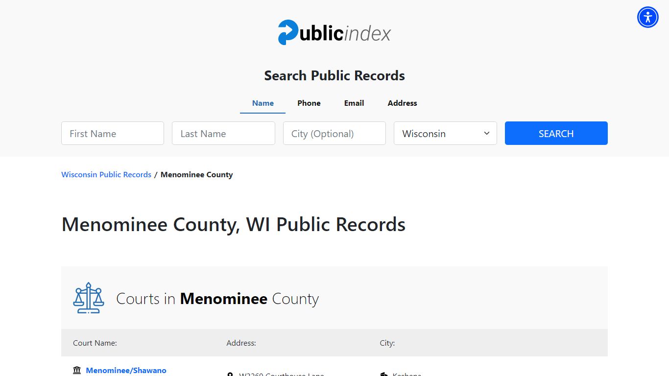 Menominee County, WI Public Court, Arrest and Inmate Records ...